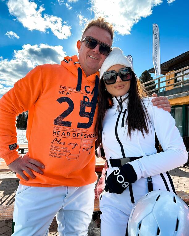 Bartek z Dbomb i jego ukochana Natalia Troczyńska na nartach
